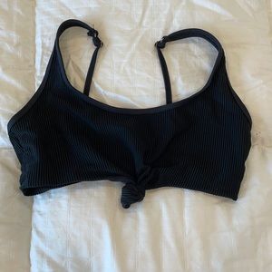 Frankies Black Ribbed Bikini